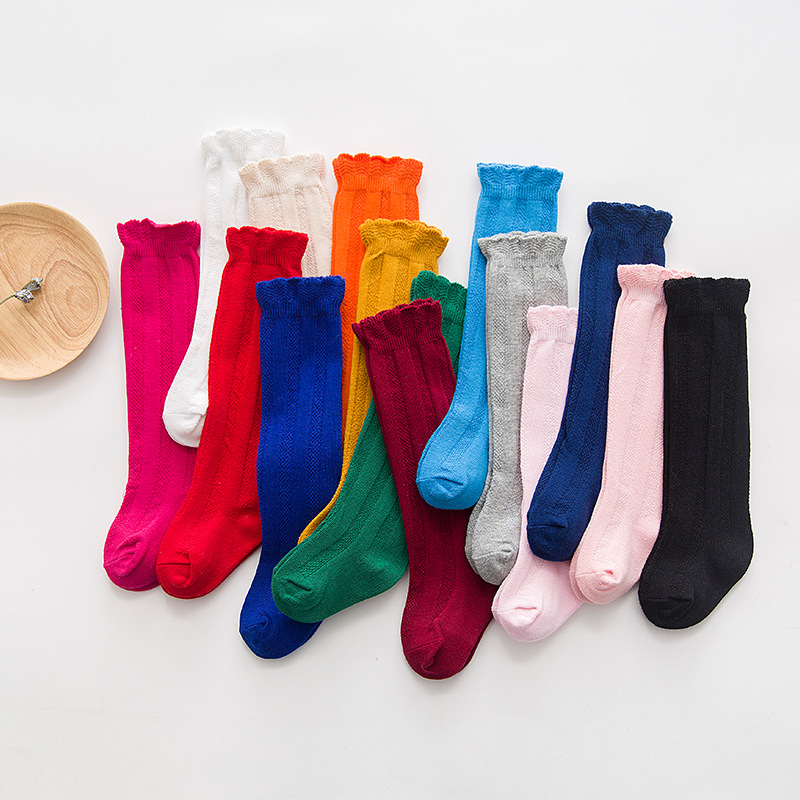 Baby Sock Oximeter - Şeker renk sonbahar pamuk çift iğne