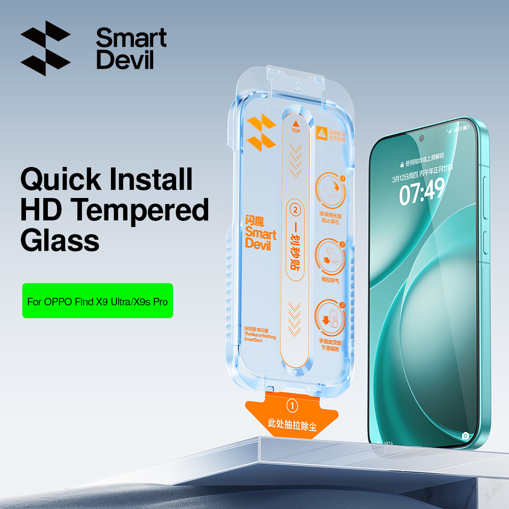 Oppo Find X8 - SmartDevil Tozsuz Kabin Ekran Koruyucu OPPO