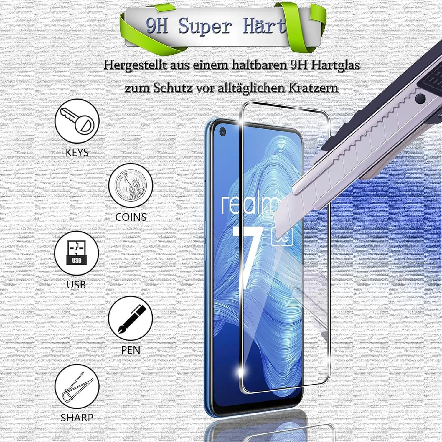 2 adet temperli cam Realme C2  - Realme C67 incelemesi ve fiyatı