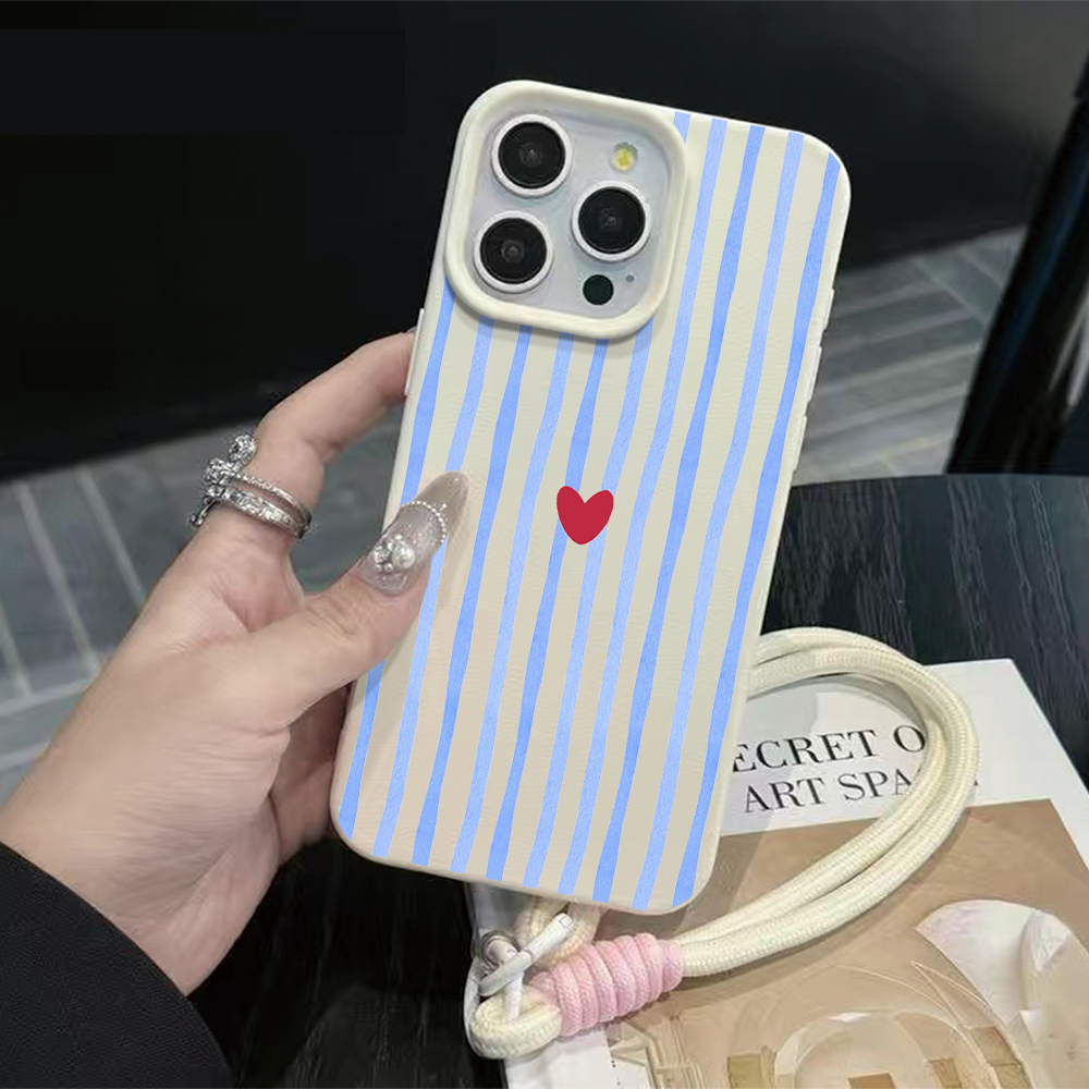 Dikey Çizgili Kalp Desenli Tel - Apple Iphone 15 Pro Max incelemesi ve fiyatı